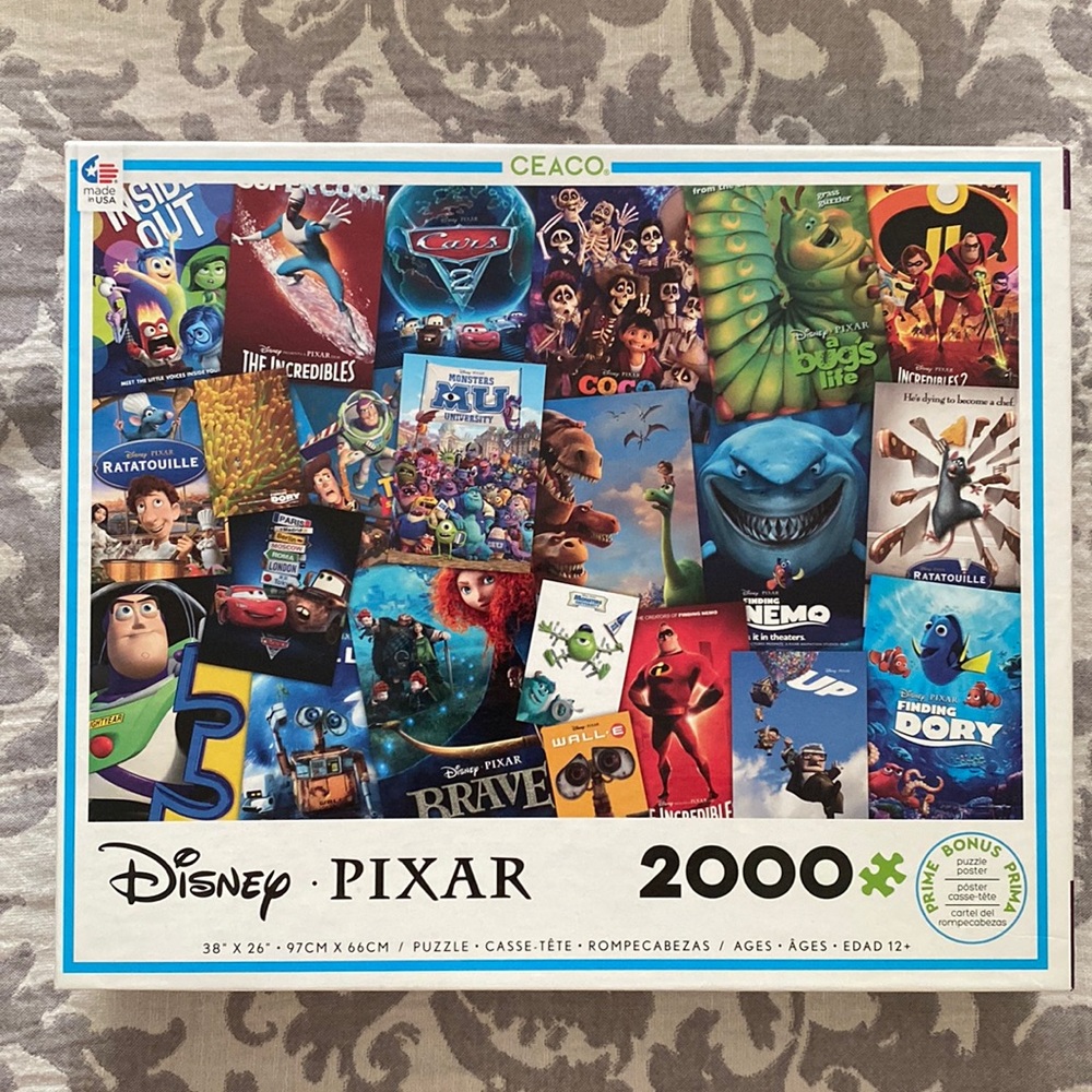 Disney Pixar 2000 piece puzzle